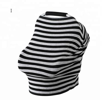 China Radiation Protection Radiation Protection Stripe Print Cotton Baby Car Seat Cover Universal Care Cover for sale