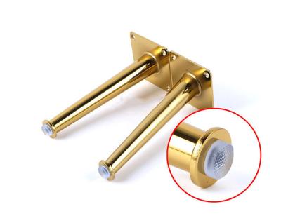 China Modern Wholesale Metal Sofa Legs Feet Furniture Accessories Gold Brass Taper For Cabinet Table Sofa Chair Leg for sale