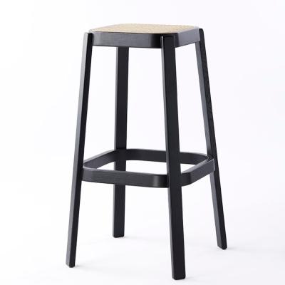 China Durable Stable All Sizes Bistro Bar Stool Available Rattan Cane Chair For Restaurant for sale