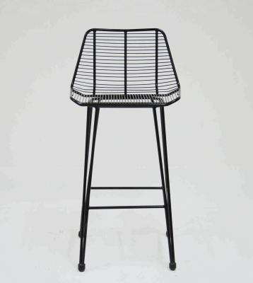 China (Other) Modern Designer Adjustable Iron Metal Wire Bar Sneak High Quality Bar Chair in Black for sale