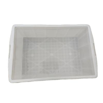 China Large Solid Box Heavy Duty Box Fish Box HDPE Plastic Storage Turnover Crates for sale