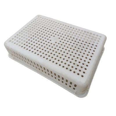 China Mesh Competitive Price High Quality Good Stackable Plastic Square Mesh Crate for sale