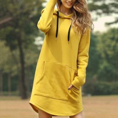 China Anti-wrinkle New Arrival Sweatshirt Dress Trend Fashion Sweatshirt Dress Women 2021 And Autumn Hoodies for sale