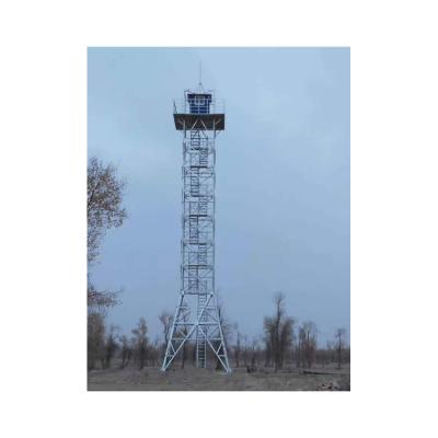 China Q235B Security Protective Equipment High End Customized Steel Rise Angle Tower Watchtower for sale