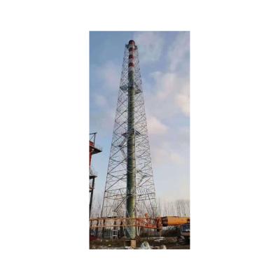 China Q235B Hot-selling 4 Meters Four Legs Steel Structure 40 Corners Hot Galvanized Steel Tower For Smoke Pipe for sale