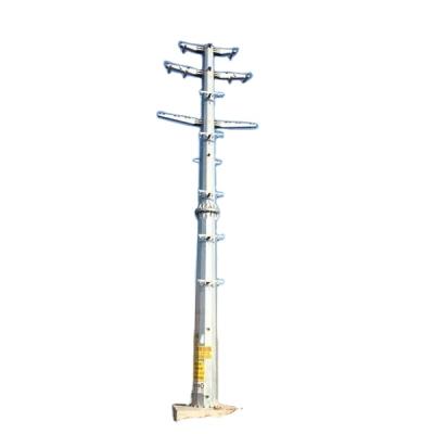 China 33kv transmission line steel tower electric pole power pole electric pole for sale