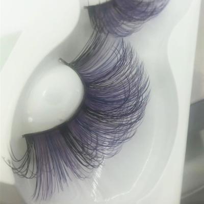 China Long/Multi-Length/Fluffy/Multi-Layer/Comfortable Single Eye Bundles Halloween Party Eyelash 5D Wholesale Silk Vendor Colorful Silk Lashes for sale