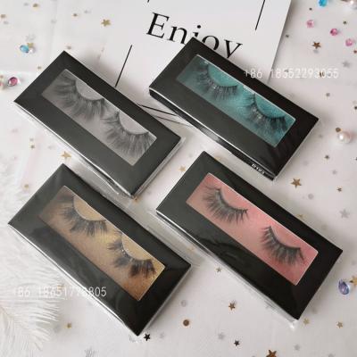 China OEM ODM paper boxes luxury custom paper box black lashes natural dramatic 3d eyelash box 25mm with private label with tray for sale