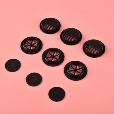 China General Sport Cycling Facemask Accessories Plastic Black White Round Aerobic Valve for sale