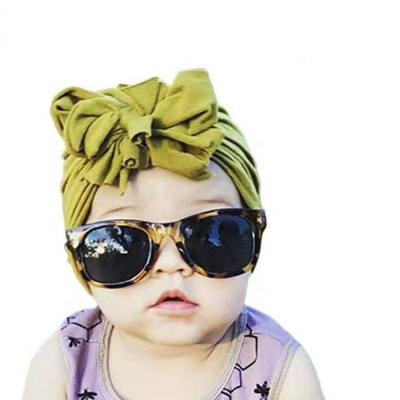 China Hair Accessories Baby Bow Hat Material Friendly Multicolor Baby Headbands Turban Tied for sale