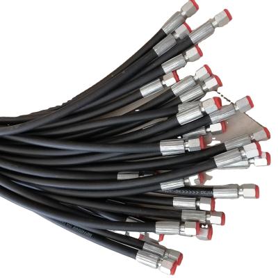 China Oil Cooling System SAE 100R7 Fiber Braid High Pressure Rubber Hydraulic Hose r7 Gummischlauch for sale