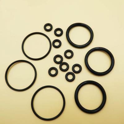 China Oil Proof Machine Seal Ring Small Rubber O Ring Black Colored Silicone Seal Ring Small for sale