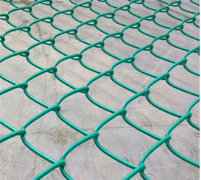 China Easily Assembled Temporary Chain Link Fence High Security Diamond Shape Used for sale