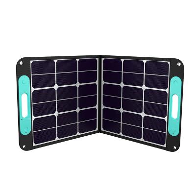 China Vigorpool Power System Solar Bifacial 100w Monocrystalline Folding Portable Solar Panel Battery Installation Charger for sale