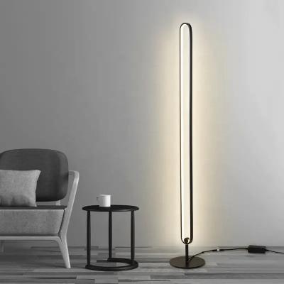 China Modern minimalist modern home decoration RGB corner LED colorful remote control floor lamp for living room bedroom for sale