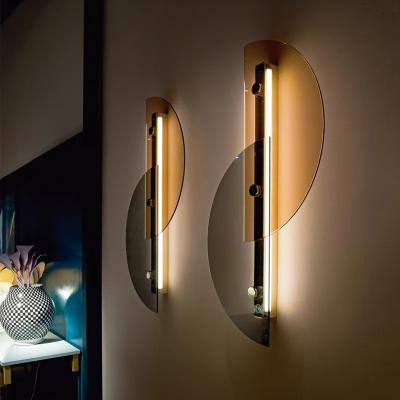 China Modern Creative Nordic Acrylic Wall Light Lamp Nordic Wall Aisle Decoration Bedroom for sale