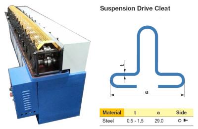 China Suspension Drive Cleat Machine 25mm 14 Stations for sale