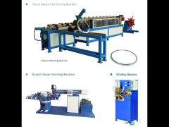 Round Duct Flange Making Machine，Steel Angle Bending Machine, Round Duct Flange Machine