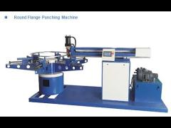 Round flange holes punching machine, Angle Iron Round Flange Making Machine