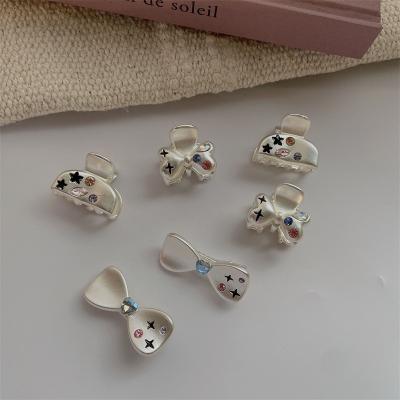 China Gold Cute Plastic Butterfly Accessories Mini Hair Claw Claw Clip Fashion Hair Metal Acetate Acrylic Claw Clip for sale