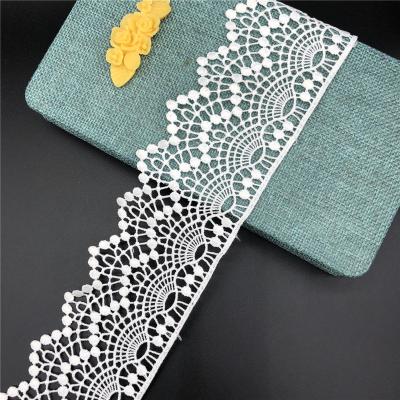 China Factory Fashion Polyester Lace Hot-selling Shirts Water Soluble Lace Home Textile Lace for sale