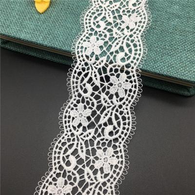 China Factory Fashion Polyester Lace Hot-selling Shirts Water Soluble Lace Home Textile Lace for sale