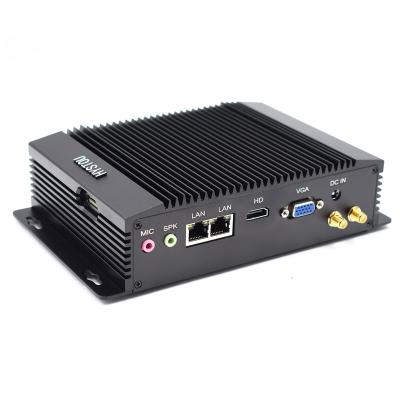 China Industrial Fanless Mini PC Dual Display 8GB DDR3 J1900 Duad Cores Win10 Desktop Computer for sale