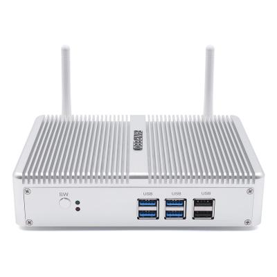 China Mini Desktop Tool PC Fanless Core i3 6006U HD VGA 1 RJ45 LAN Server Computer 4 USB 3.0 8GB DDR3 For School for sale