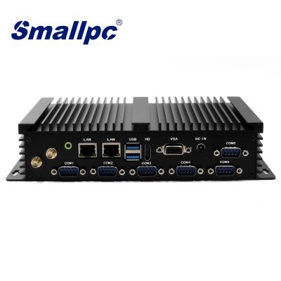 China Cheapest Win 10 J4125 i5 4200U HD 6 RS232 Dual LAN WIFI Industrial Mini Computer Fanless PC Ubantu for sale