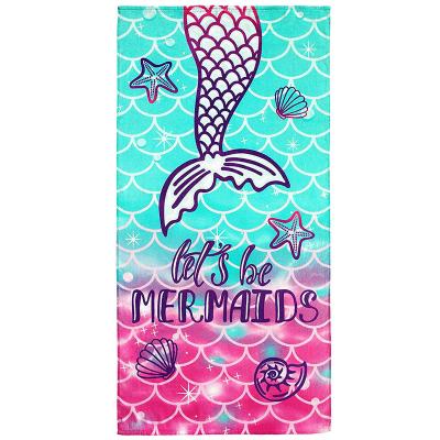 China Stock Terry Microfiber Polyester Child Safe Quick Dry Cool Beach Towel for sale