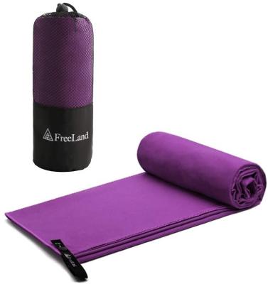 China Hot Selling Custom Logo Compressed Microfiber Gym Towel Microfiber Sports Towels for sale