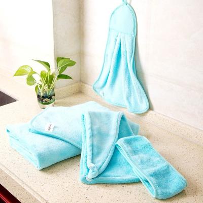 China Factory Direct Sale Microfiber Fleece Custom Coral Towel Gift Reusable Kitchen Cleaning Towel QUICK DRY for sale