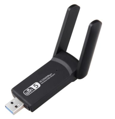 China Realtek rtl8812au Wifi Desktop Adapter 2.4/5.8Ghz USB WiFi Adapter 1200Mbps Dual Band Wireless Network Card for sale