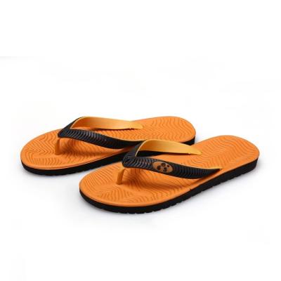 China Factory Custom Wholesale Flip Flops 2019 New Beach Electronic Flip Flops Anti-slippery Base Rubber Design for sale