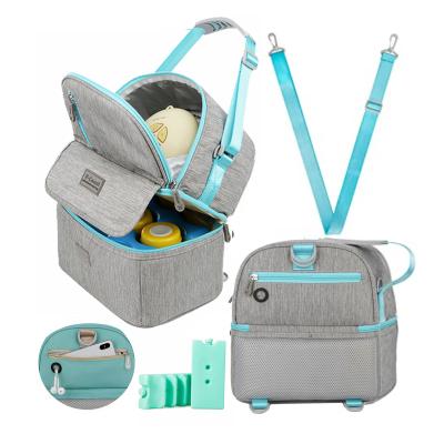 China 2021 New Design Baby Breastmilk Bag Storage Convenient Cooler Bag Mommy Travel Waterproof Portable Diaper Bag for sale