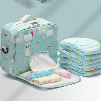 China Custom Designers Diaper Bag Convenient Outdoor Travel Nylon Water Resistant Waterproof Diaper Bag For Baby Diaper Bag for sale