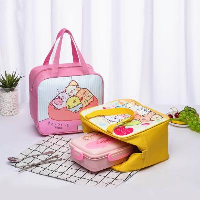 China 2021 Waterproof New Cartoon Pattern Cooler Lunch Bag Stylish Insulated Custom School Bag For Kids for sale