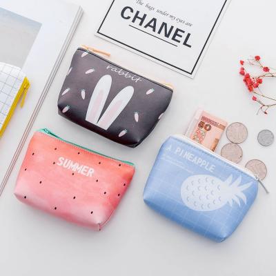 China Wholesale Simple Mini Wallet Ladies Change Purse Korean Coin Purse Girl Style PU Coin Bag Key Card Pocket Money Pocket for sale