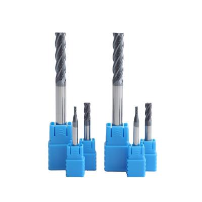 China CNC MTS HRC45 Brand Carbide End Mills CNC Cutting Tools Milling Machining Tungsten Steel 4 Flute Square End Mills Carbide End Mills for sale