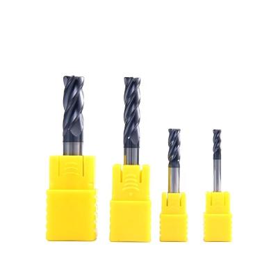 China CNC Process Made In Cutting Tools China MTS HRC60 End Mill CNC TiN Coating Tungsten Carbide Sample Square End Mill MingTaiShun 4 Flut for sale