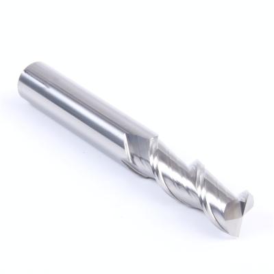 China hrc45 2f cnc cutting tools high quality aluminum solid carbide end milling milling fresas for sale