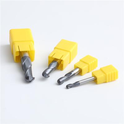 China cnc lathe hrc60 cutting tools milling cutter ball cutter nose carbide milling end mill for sale