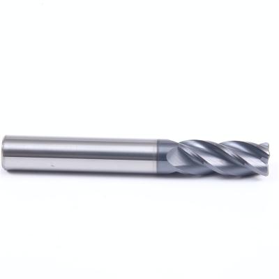 China 4f CNC Machining Cutting Tools Milling Cutter Corner Radius Endmill End Mill For Aluminum for sale