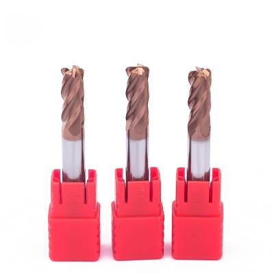 China 55 HRC Carbide Corner Radius Solid End Mills With Delivery In Days Side Face Milling for sale