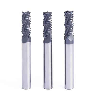 China CNC Process Made In China HRC45 Carbide 4 Flute Roughing End Mill for sale