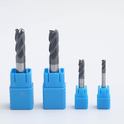 China CNC Process Made In China HRC45 Carbide 4 Flute Corner Radius End Mill for sale