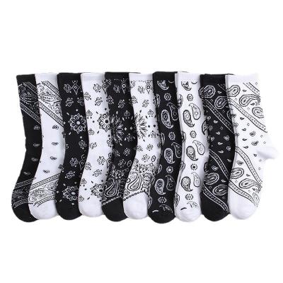 China 2023 Custom Men's Women's Sports Logo Crew Athletic Sport Socks high quality cashew mid bangs unisex socks for sale