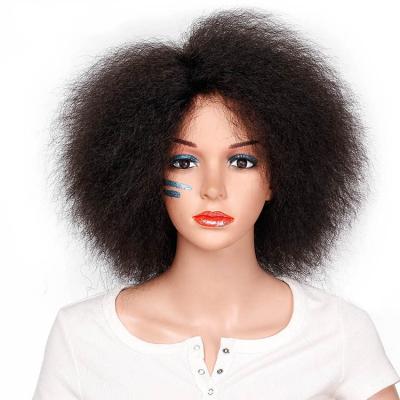 China New Design Seller Biumart Curl Bob Wig For Black Women Synthetic Hair Wigs Wholesale Cheap Multi Color Afro Curly Fluffy Short Wigs for sale