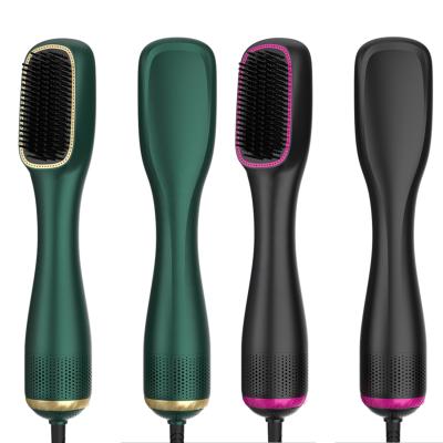 China Biumart Ionic Easy Use Hair Dryer And Straightener One Step Home Hair Brush Hot Air Electric Hair Dryer And Styler for sale