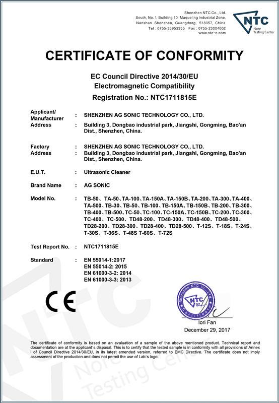 CE - Shenzhen Yinsu Sonic Technology Co., Ltd.